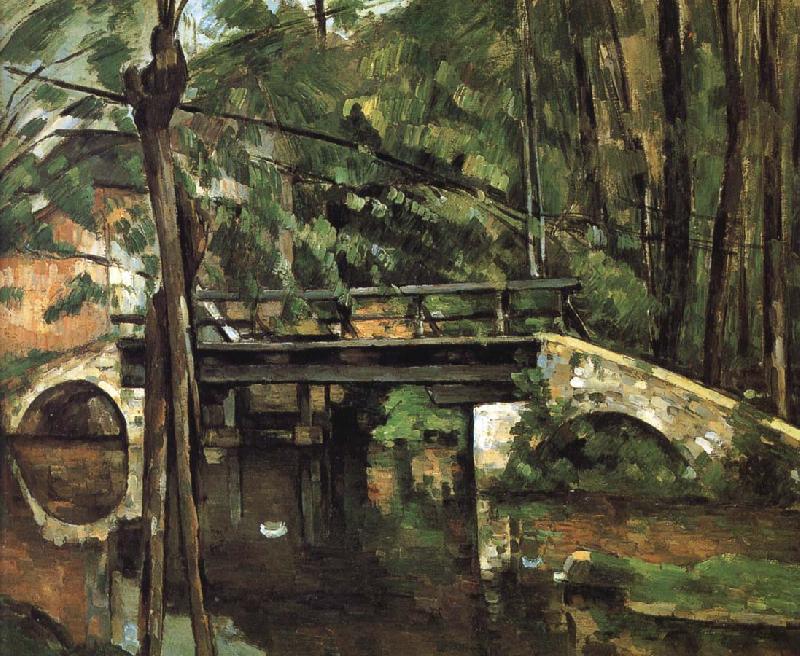 Paul Cezanne bridge Muncie Sweden oil painting art
